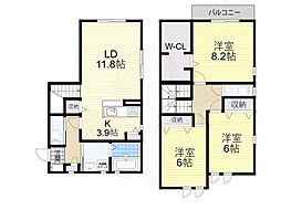 ESTRELLA 3LDKの間取図画像