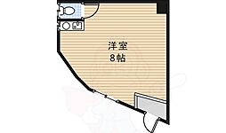 ヤバセハイツ ワンルームの間取図画像