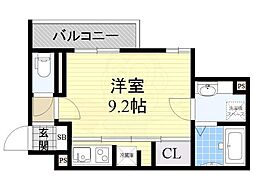 アルページュ ワンルームの間取図画像