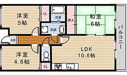 ライフイン水月 3LDKの間取図画像