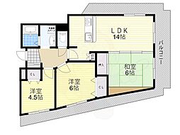 サンライズ 3LDKの間取図画像