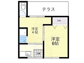 大阪府大阪市西淀川区福町２丁目（賃貸一戸建2K・1階・26.50㎡） その2