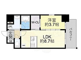 大阪府大阪市福島区鷺洲３丁目（賃貸マンション1LDK・9階・32.55㎡） その2