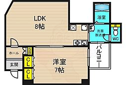 大幸ビル此花 1LDKの間取図画像