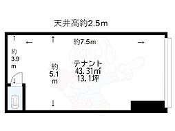 阪神なんば線 千鳥橋駅 徒歩4分 1階/-