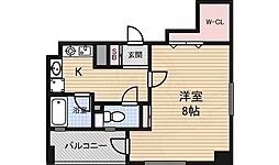 メゾン・ル・ロア 1Kの間取図画像
