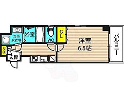 プライムコート玉川 1Kの間取図画像