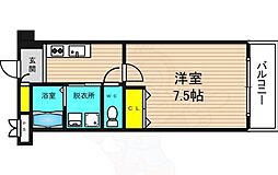 リブリー野田 1Kの間取図画像
