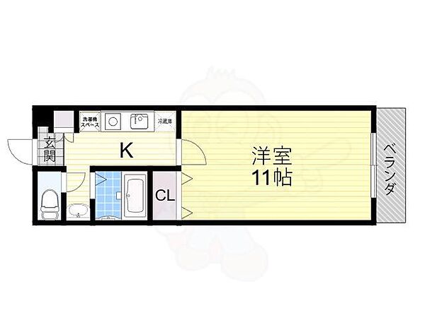 ユニコート ｜大阪府大阪市東淀川区淡路５丁目(賃貸マンション1K・3階・31.80㎡)の写真 その2