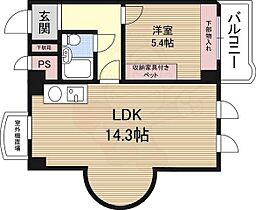 ライオンズマンション新大阪第5  ｜ 大阪府大阪市淀川区宮原２丁目12番14号（賃貸マンション1LDK・5階・41.45㎡） その2