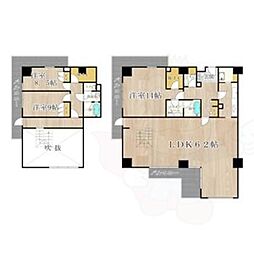 ザ・グランドビューオオサカ 21階3LDKの間取り