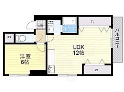 ローズコーポ新大阪第6 6階/-