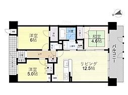 リーフクリエイトフィールシティ 3LDKの間取図画像