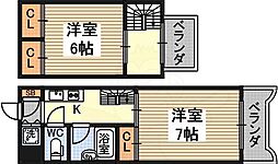ファイブツー 2Kの間取図画像
