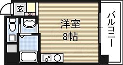 ミールズ新大阪 ワンルームの間取図画像