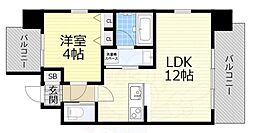 CITYSPIRE西中島 1LDKの間取図画像