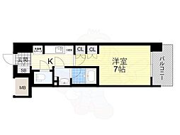 COMFORIALIV新大阪Q 1Kの間取図画像