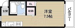 サンリット新大阪 ワンルームの間取図画像
