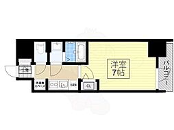 CASAREGULUS新大阪 1Kの間取図画像