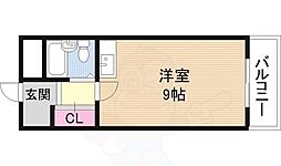 トッププラザ ワンルームの間取図画像