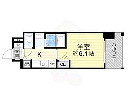 ララプレイス新大阪シエスタ 1Kの間取図画像