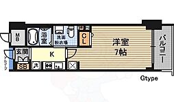 エステムコート新大阪Xザ・ゲート 1Kの間取図画像