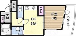 フォルム東三国 1DKの間取図画像