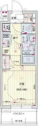 プレサンス淡路駅前 1Kの間取図画像