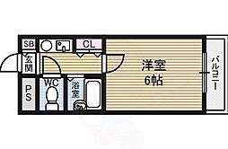 リアライズ西淡路 1Kの間取図画像