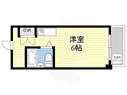 ビジネス新大阪 ワンルームの間取図画像