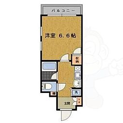 プロシード新大阪 1Kの間取図画像