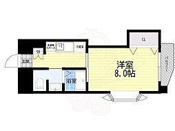 ドリームズカムトゥルー 1Kの間取図画像