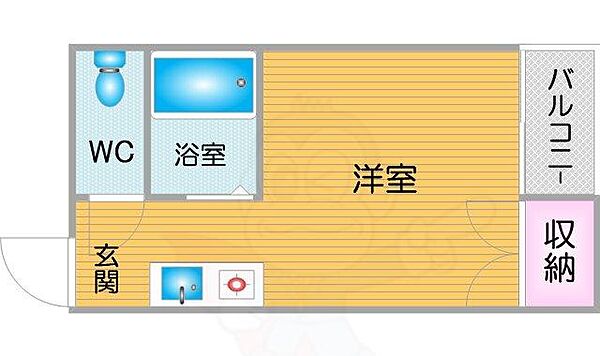 セラ北加賀屋B ｜大阪府大阪市住之江区北加賀屋１丁目(賃貸マンション1R・1階・18.00㎡)の写真 その2