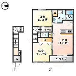 エクレール 2階/-