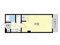 アベニュー西住之江 1Kの間取図画像