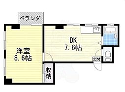 パルミエール岸里 3Kの間取図画像