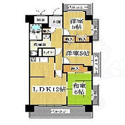 パークハイム南加賀屋 3LDKの間取図画像