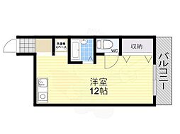 マンション友 ワンルームの間取図画像