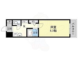 フォレストインサイド2 1Kの間取図画像