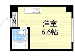 メゾン美樹 ワンルームの間取図画像
