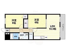 フォルテ神田南  ｜ 兵庫県尼崎市神田南通１丁目（賃貸マンション2LDK・3階・55.00㎡） その2