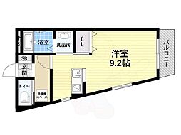 SHIKOKU8 3階1Kの間取り