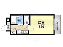 ユニテック21 1Kの間取図画像