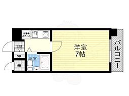 メインステージ武庫川 1Kの間取図画像