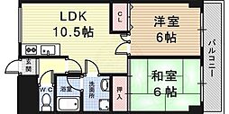 ラザント光 2LDKの間取図画像