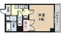 MY尼崎 1Kの間取図画像