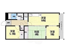 アビテ琴之浦 3LDKの間取図画像