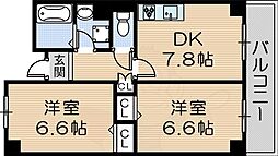 ピアントレ 2DKの間取図画像