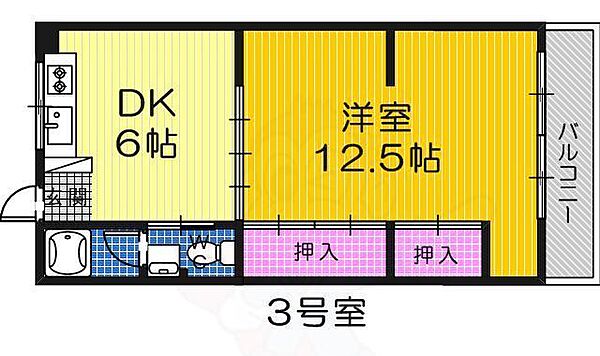 ハイクオリティ向陵 303｜大阪府堺市堺区向陵東町１丁(賃貸マンション1DK・3階・30.00㎡)の写真 その2