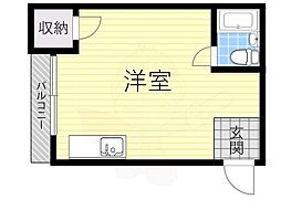 丸栄マンション ワンルームの間取図画像